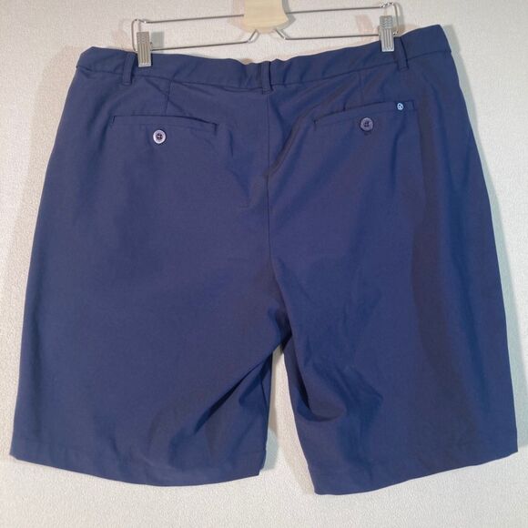 Straight Down‎ Golf Shorts Mens 38 Navy Blue Flat Front Preppy Resortwear Casual - Picture 10 of 11